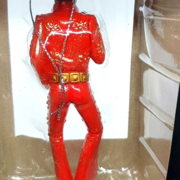 Elvis Presley In His 1972 Red Jumpsuit Keepsake Holiday Christmas Tree O… - Picture 10 of 11